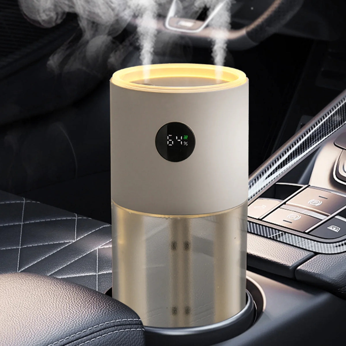 500Ml USB Mini Car Humidifier Aromatherapy Air Freshener for Essential Oils 3000Mah Portable Auto Home Bedroom Office Use