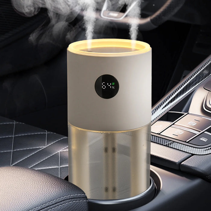 500Ml USB Mini Car Humidifier Aromatherapy Air Freshener for Essential Oils 3000Mah Portable Auto Home Bedroom Office Use