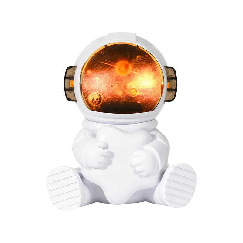 Creative Astronaut Model Humidifier Cotton Swab Air Humidifier Home Quiet USB Rechargeable Home Desktop Gift Star Moon Diffuser